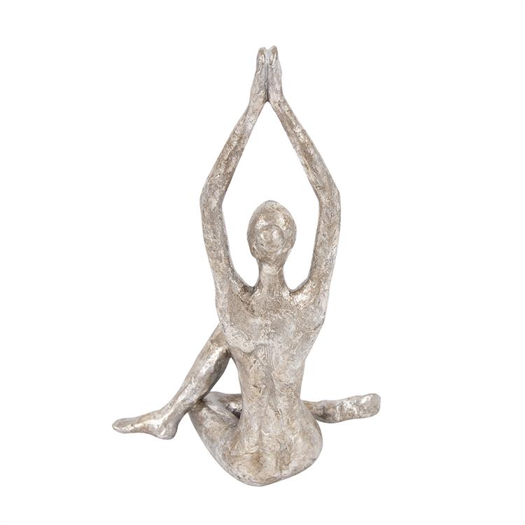 Namaste Twist Yoga Pose Statue