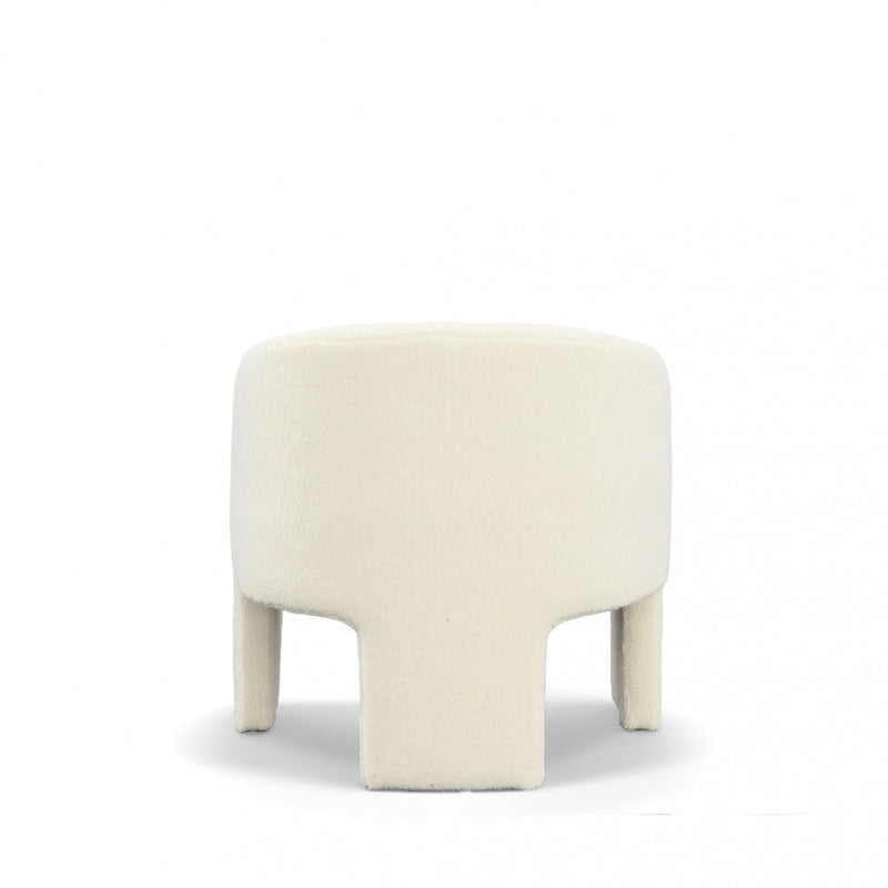 Donya Modern Off-White Fabric Accent Chair