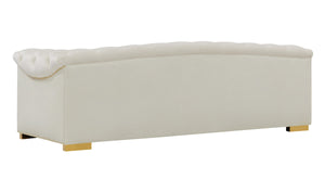 Opal Cream Velvet Sofa - Luxury Living Collection