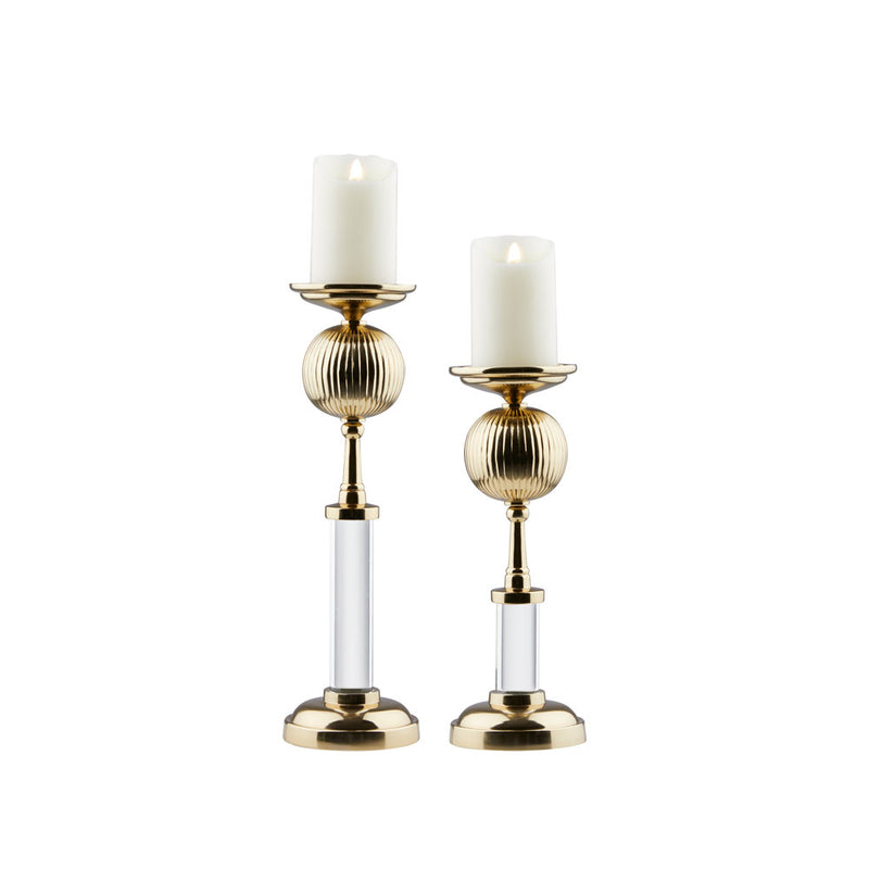 Rosa Gold Candle Holders (Set of 2)