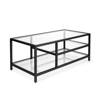 Alaya Condo Size Black Metal Coffee Table