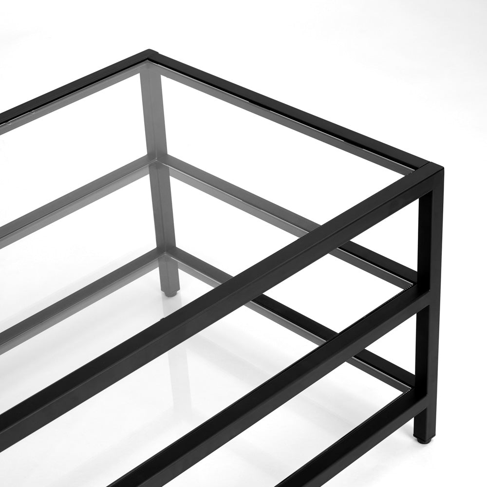 Alaya Condo Size Black Metal Coffee Table