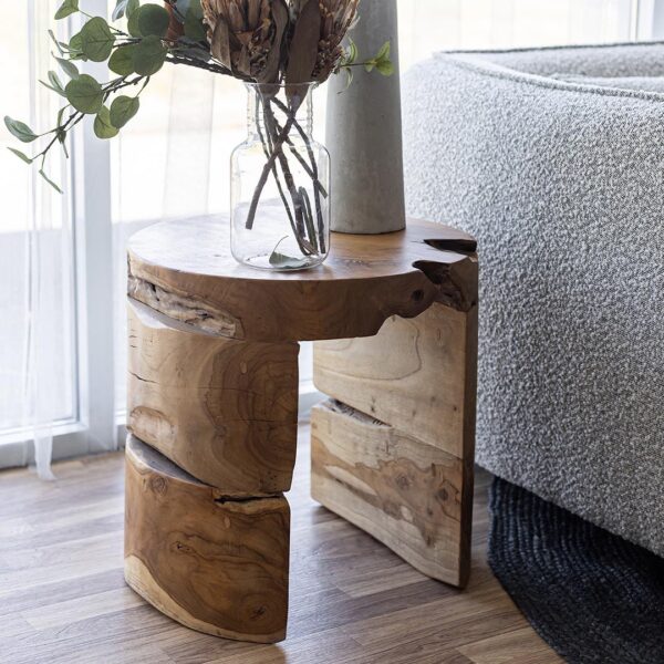 Natural Teak Accent Table