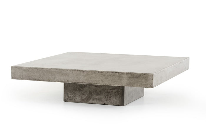 Barts Outdoor Modern Concrete Coffee Table