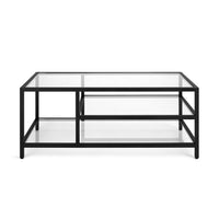 Alaya Condo Size Black Metal Coffee Table