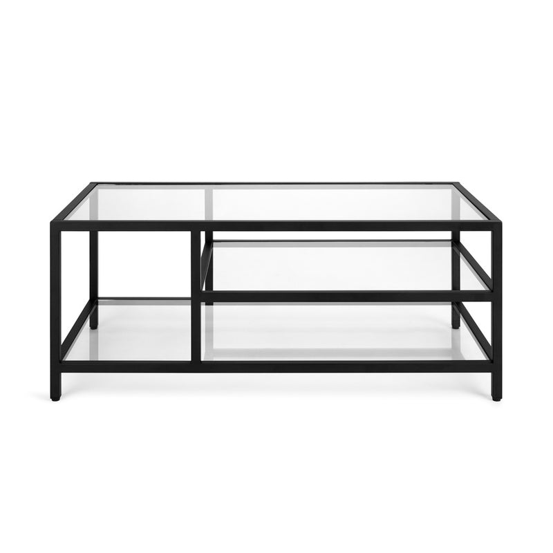 Alaya Condo Size Black Metal Coffee Table