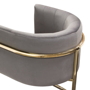 Angele Grey Velvet Dining Chair - Luxury Living Collection