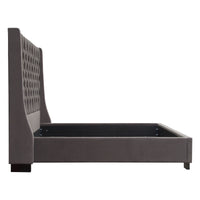 Thalia Grey Velvet Bed - Luxury Living Collection