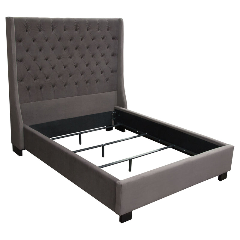 Thalia Grey Velvet Bed - Luxury Living Collection