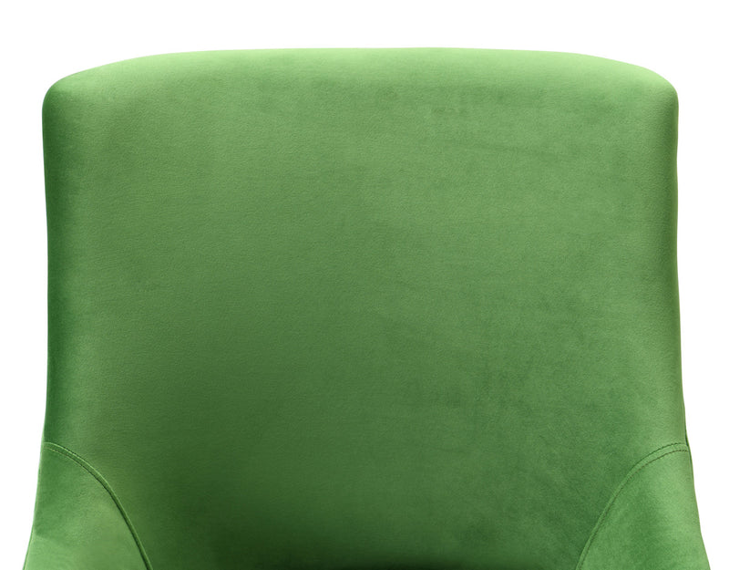 Prado Green Velvet Office Swivel Chair - Luxury Living Collection