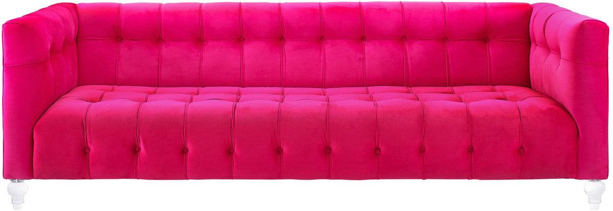 Belgravia Pink Velvet Sofa - Luxury Living Collection