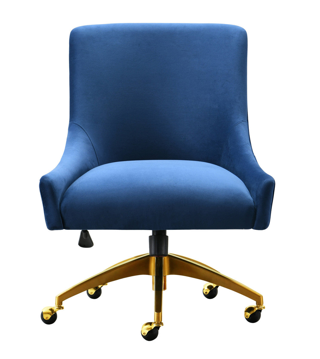 Prado Navy Velvet Office Swivel Chair - Luxury Living Collection