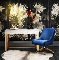 Prado Navy Velvet Office Swivel Chair - Luxury Living Collection