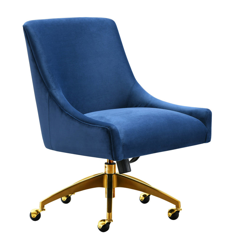 Blue velvet desk online chair