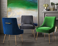 Prado Green Velvet With Gold Frame Chair - Luxury Living Collection