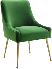 Prado Green Velvet With Gold Frame Chair - Luxury Living Collection