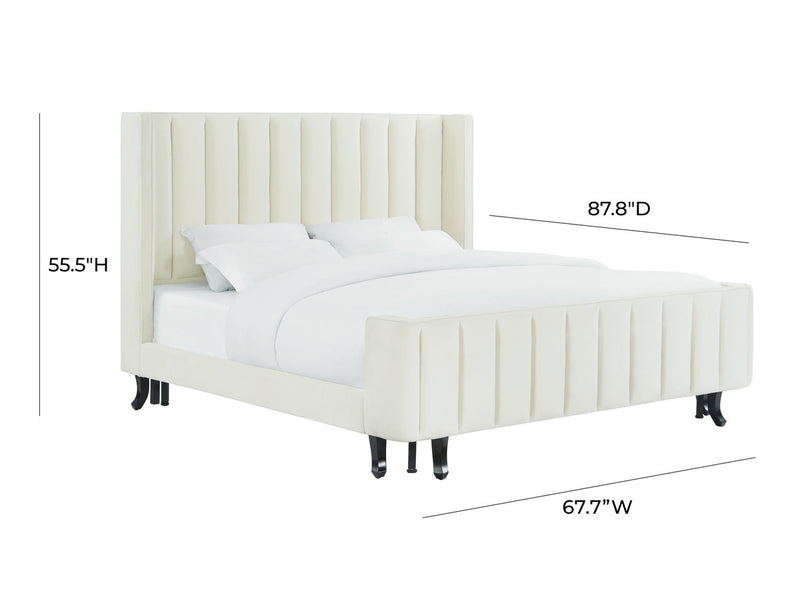 Pearl Velvet Bed - Luxury Living Collection