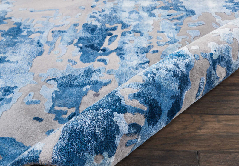 Vivid Blue/Grey Rug - Elegance Collection
