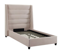 Pantea Blush Velvet Bed - Luxury Living Collection