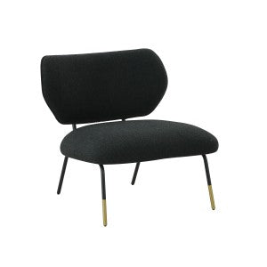 Liapor Modern Black Fabric Accent Chair