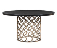 Philip Brass Round Dining Table - Luxury Living Collection