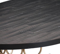 Philip Brass Round Dining Table - Luxury Living Collection