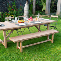Chic Rustic Outdoor Dining Table