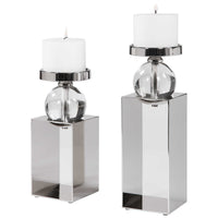 Crystia Candle Holders (Set of 2)