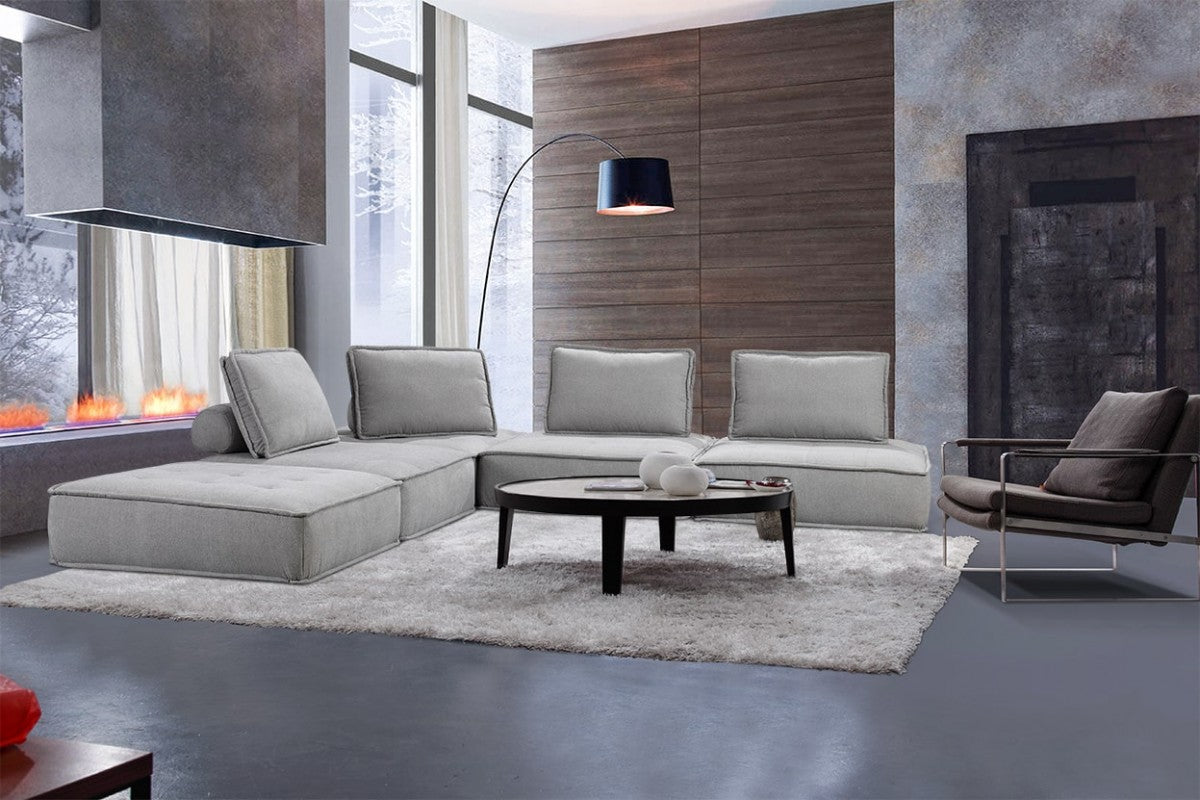 Contemporary deals grey couch