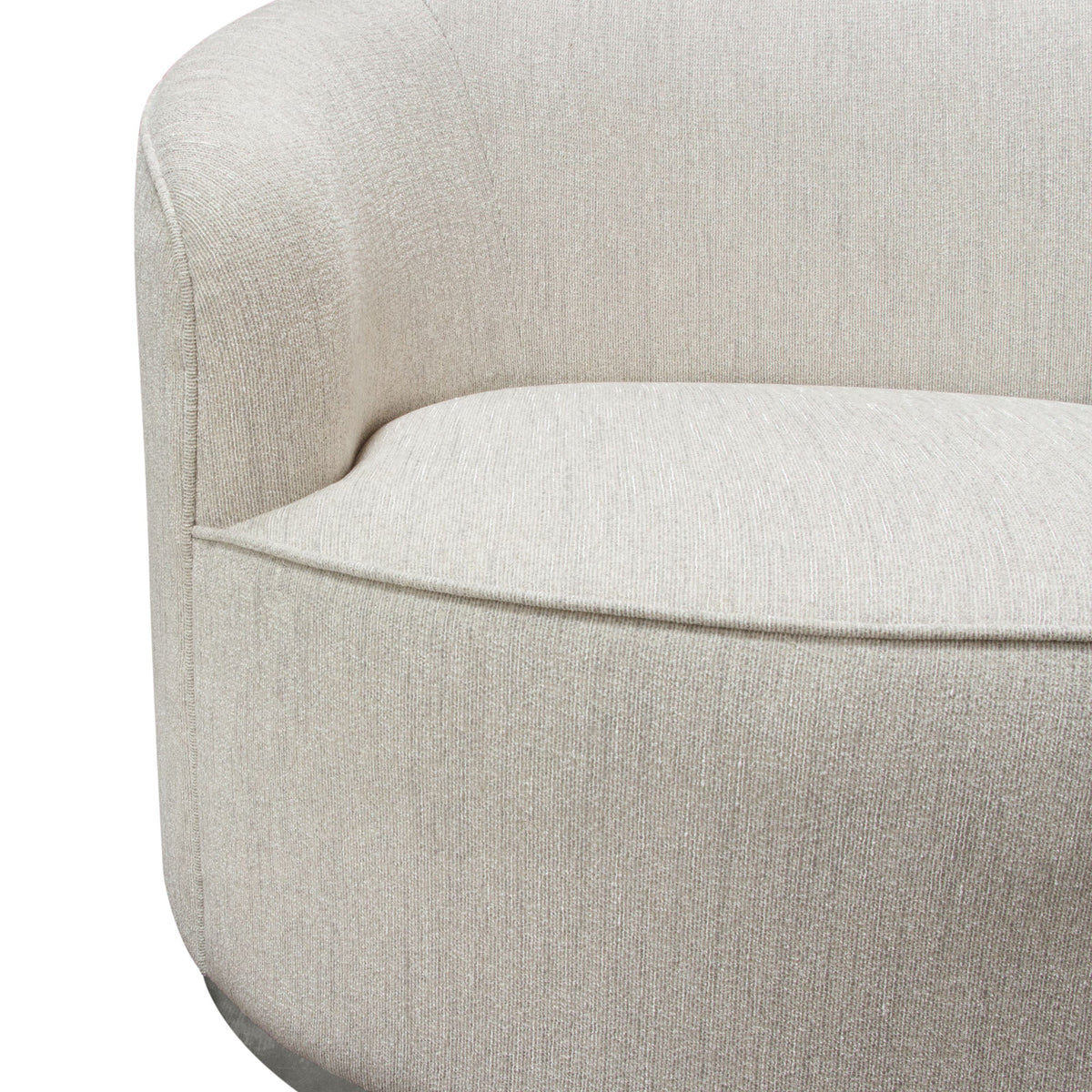 Anastasia Light Cream with Brushed Silver Chair - Luxury Living Collection