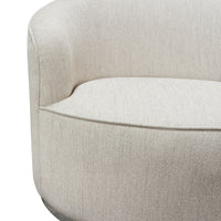 Anastasia Light Cream with Brushed Silver Chair - Luxury Living Collection