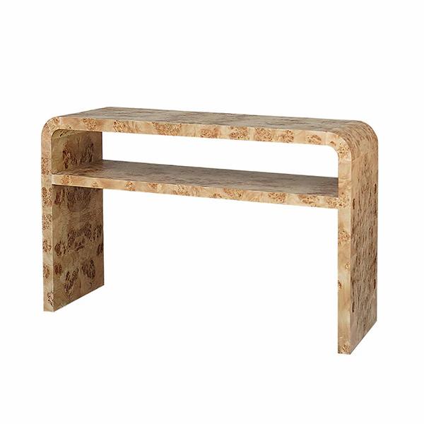 Ridley 54" Waterfall Burl Console