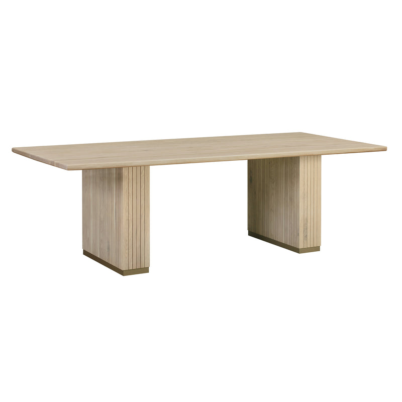 Davion 96" Natural Ash Wood Rectangular Dining Table - Luxury Living Collection