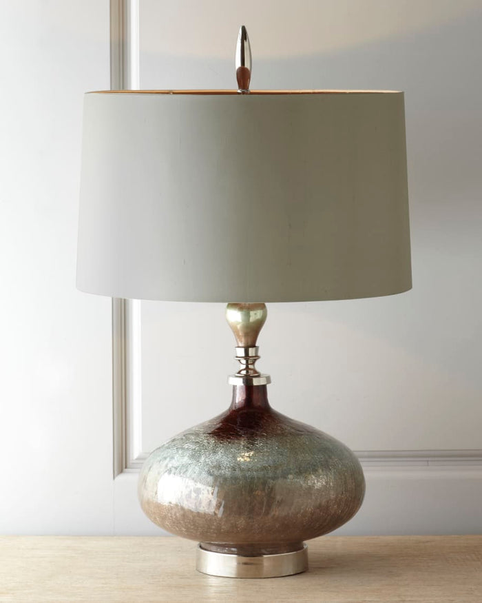 Brynlee Rainwater on Glass Table Lamp - Luxury Living Collection