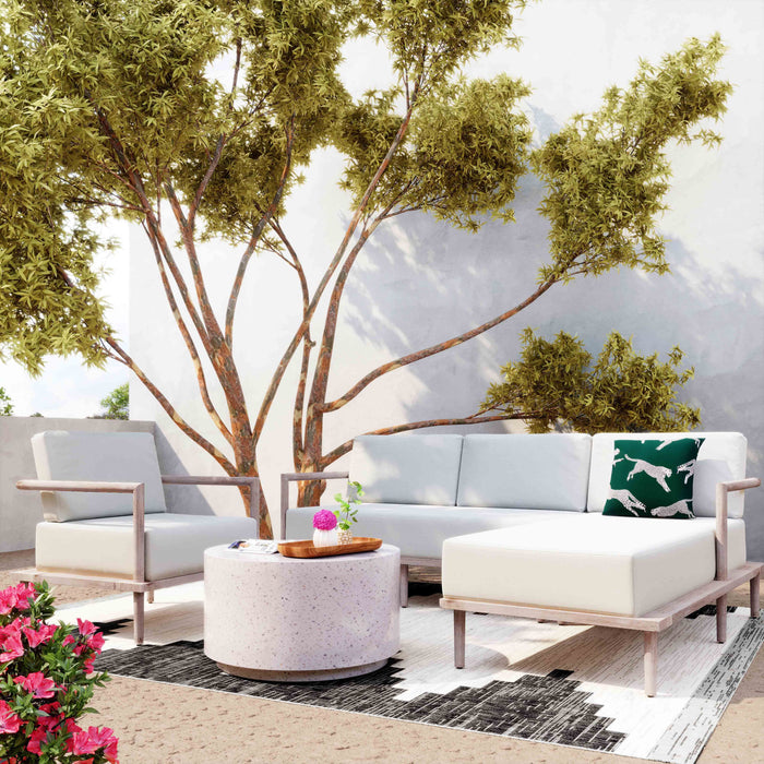 Christiana Cream Outdoor Sectional - Luxury Living Collection