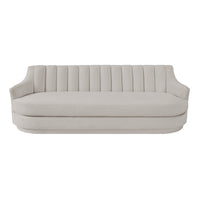 Renny Light Grey Velvet Sofa - Luxury Living Collection