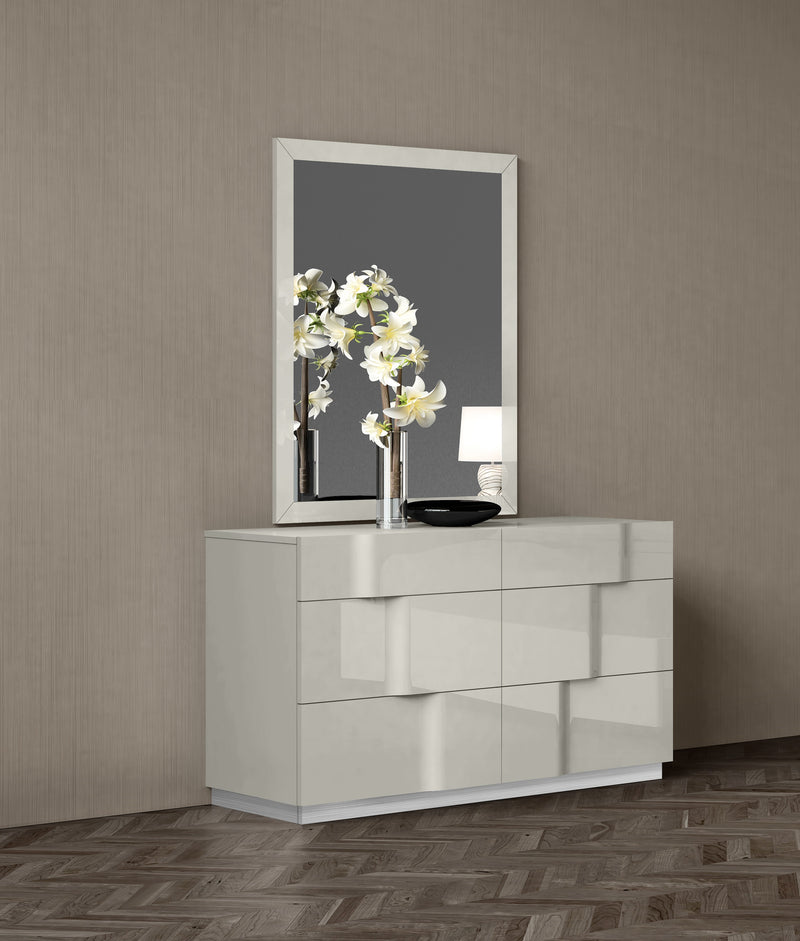 Kallie Grey Lacquer Mirror