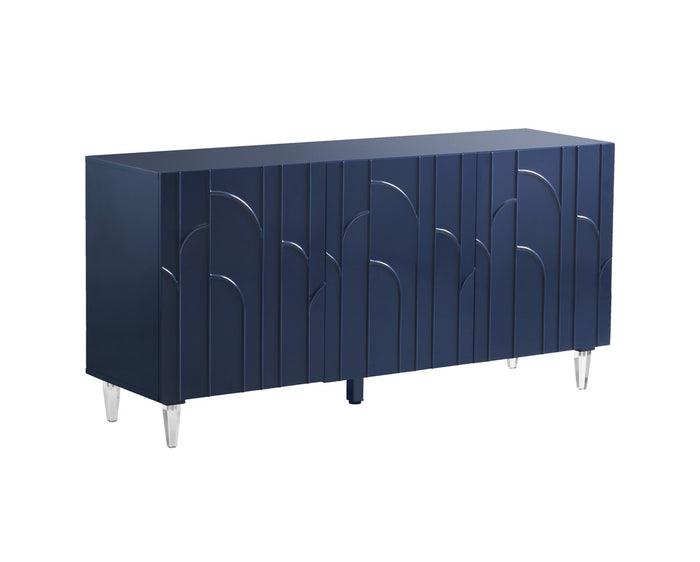 Sheba Blue Lacquer Buffet - Luxury Living Collection