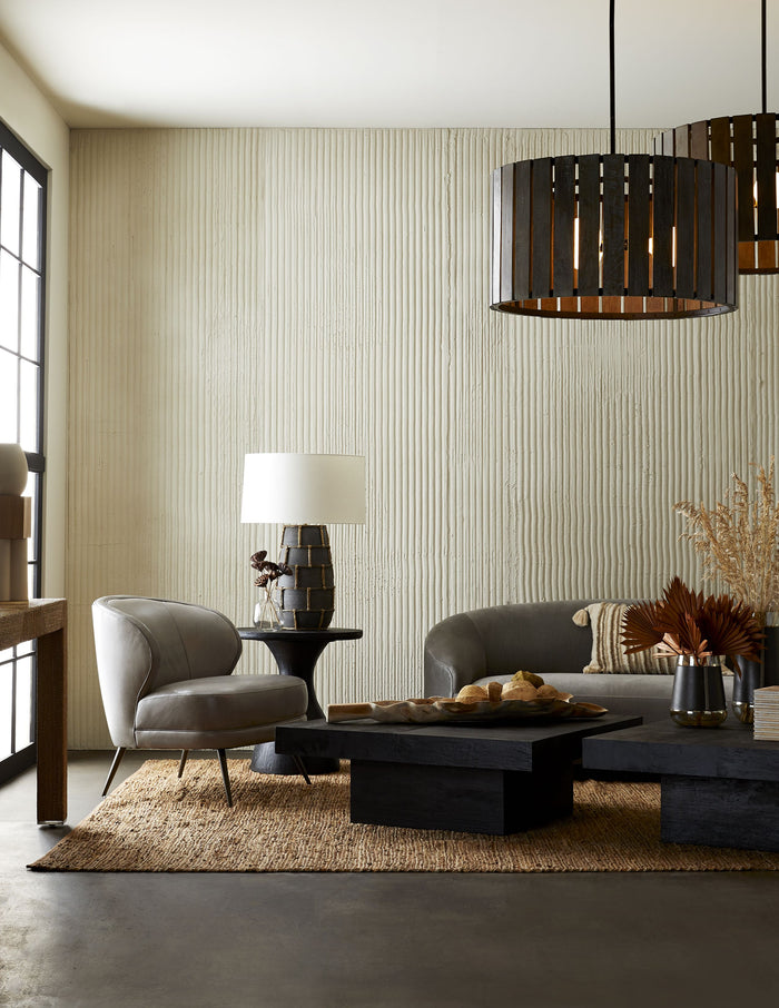 Sekani Sandblasted Soft Black Waxed Coffee Table