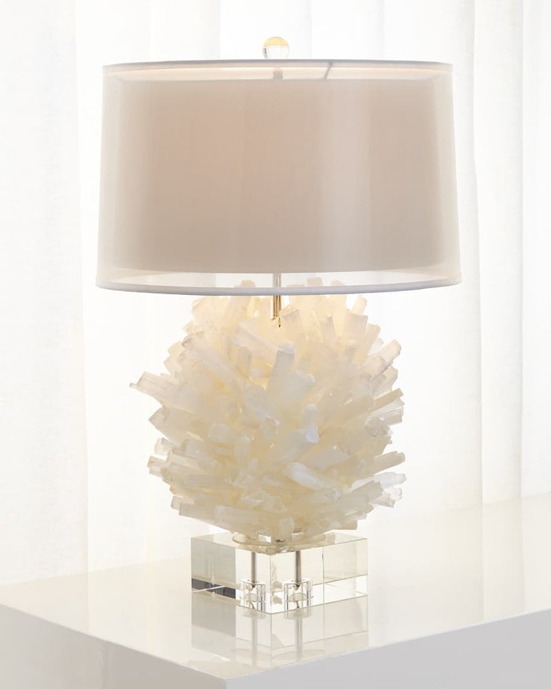 Charvi Selenite Table Lamp I - Luxury Living Collection