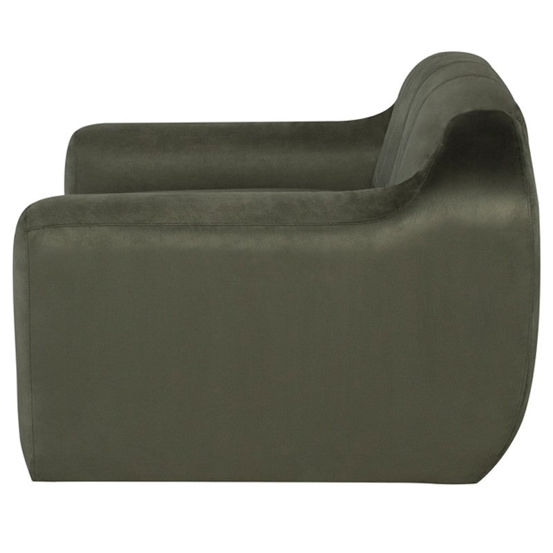 Oscara Sage Microsuede Occasional Chair