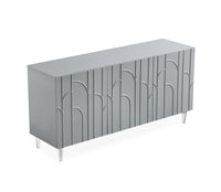 Sheba Grey Lacquer Buffet - Luxury Living Collection