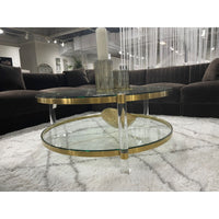 Simone Brushed Gold Coffee Table