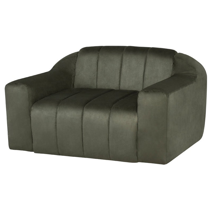 Oscara Sage Microsuede Occasional Chair