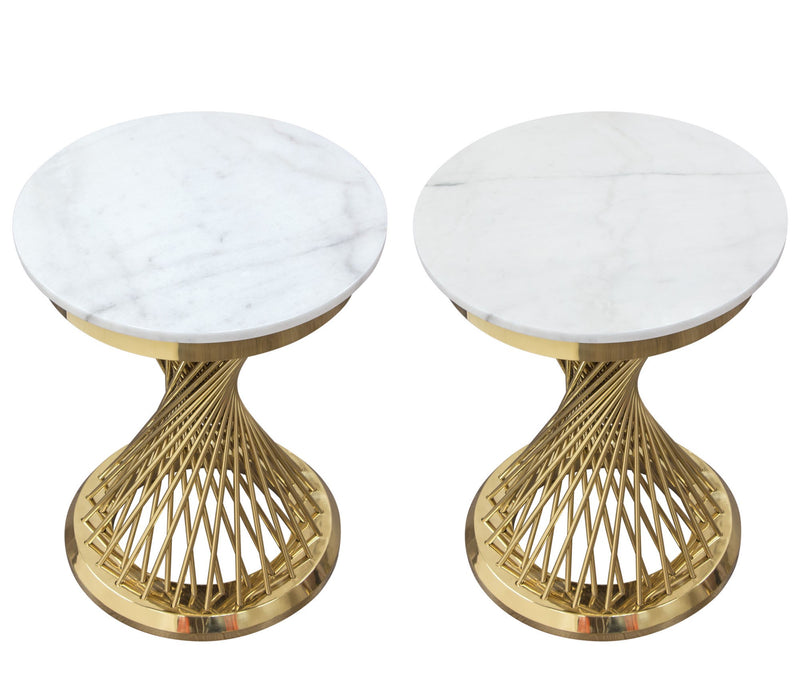 Adelpha 18" Round End Table - Luxury Living Collection