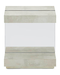 Lotus Tiza Gesso Side Table - Luxury Living Collection