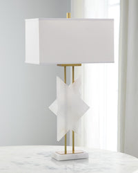 Akila Sculpted Alabaster Table Lamp - Luxury Living Collection