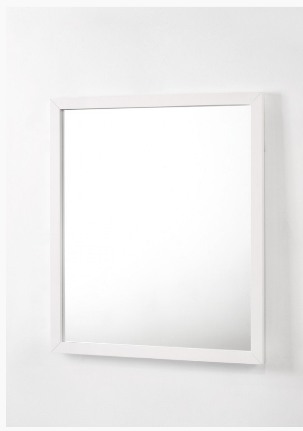 Gracia Modern White Gloss Mirror