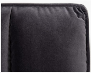 Koa Modern Dark Grey Velvet Bed