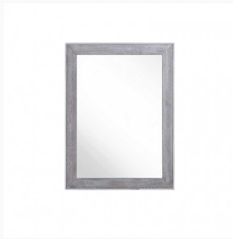Lorcan Modern Grey Elm Veneer Mirror
